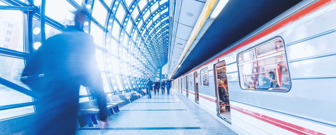 Photo of a metro station