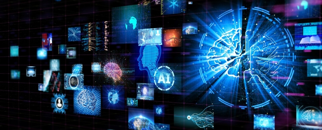 Header image portraying artificial intelligence